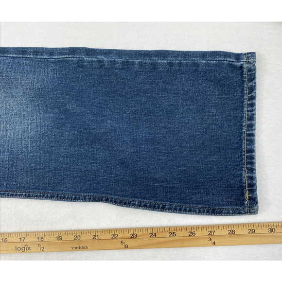 Levis 514 Jeans Mens 33 x 29.5 Slim Straight Dark Wash Denim Mid Rise - Picture 9 of 13